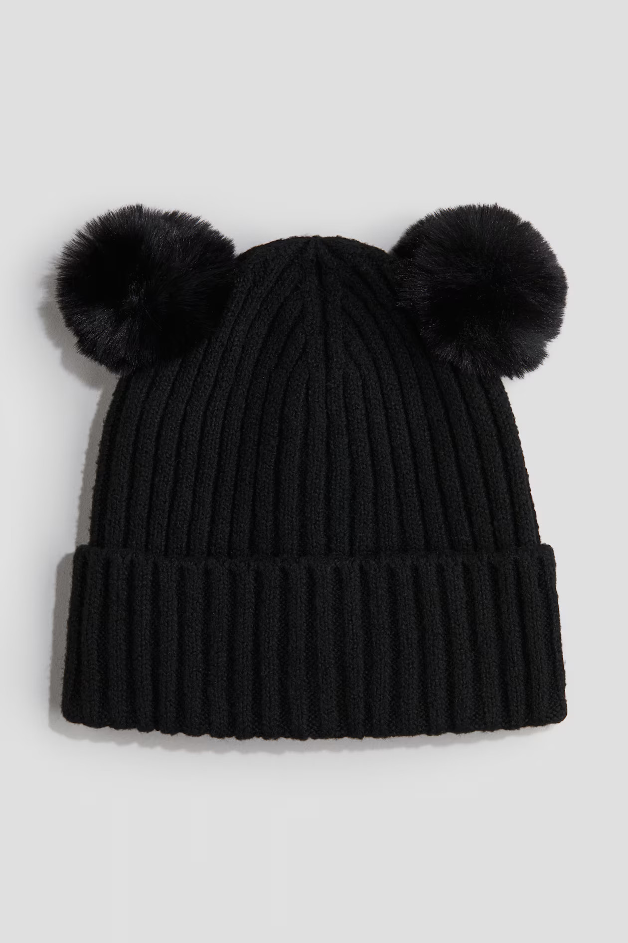 Rib-Knit Pompom Beanie | H&M (US + CA)