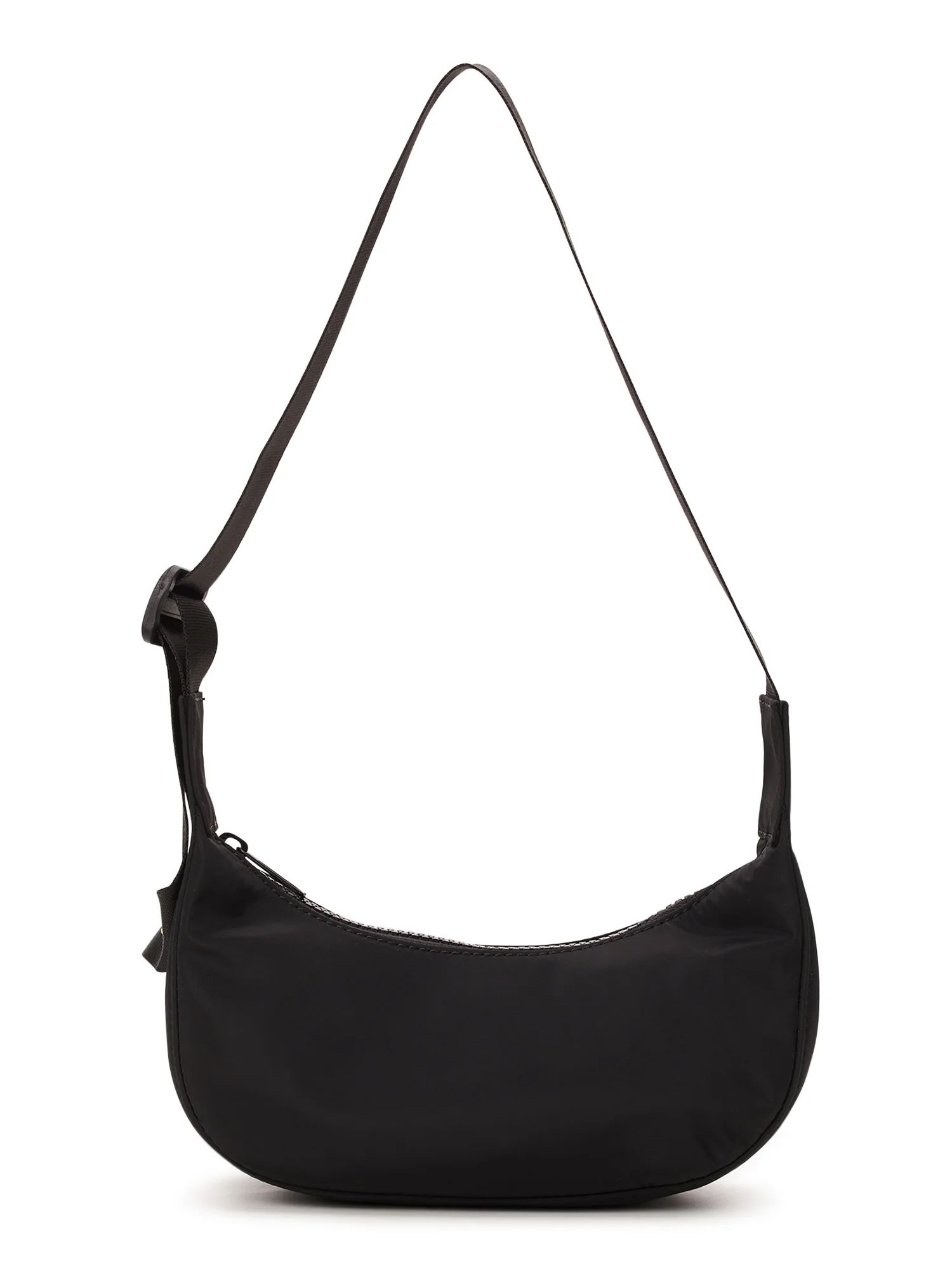 No Boundaries Juniors Crossbody Hobo Handbag, Black | Walmart (US)