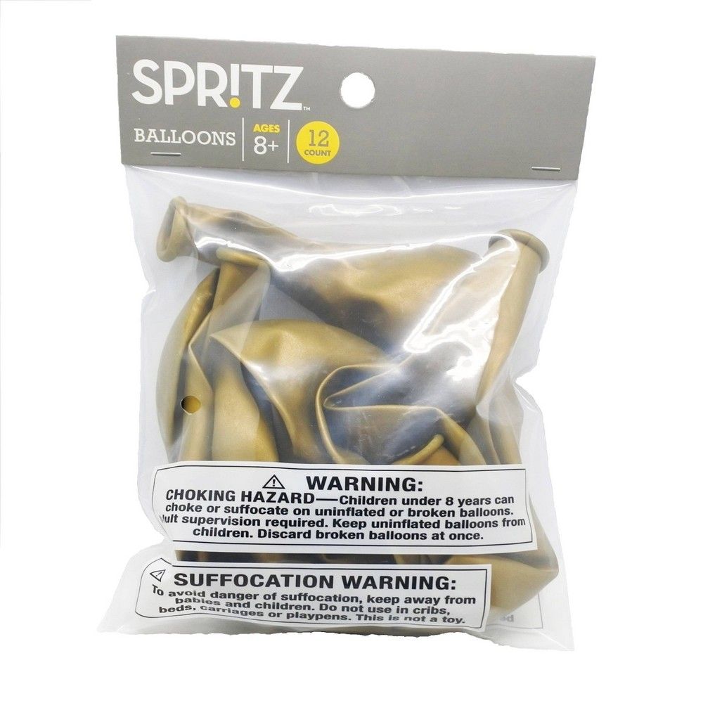 12ct Gold Balloons - Spritz | Target
