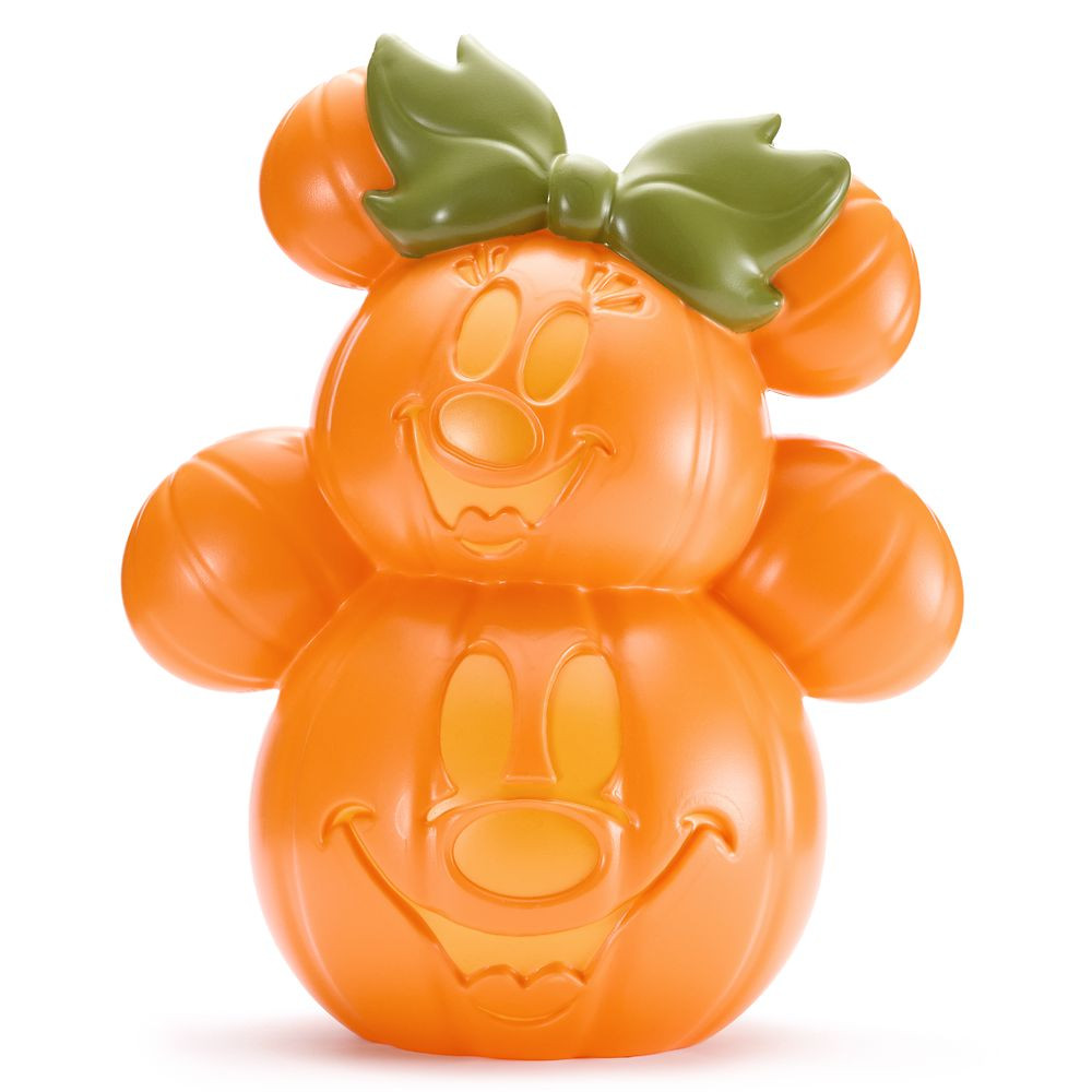 Mickey and Minnie Mouse Halloween Pumpkin Light-Up Decor | Disney Store