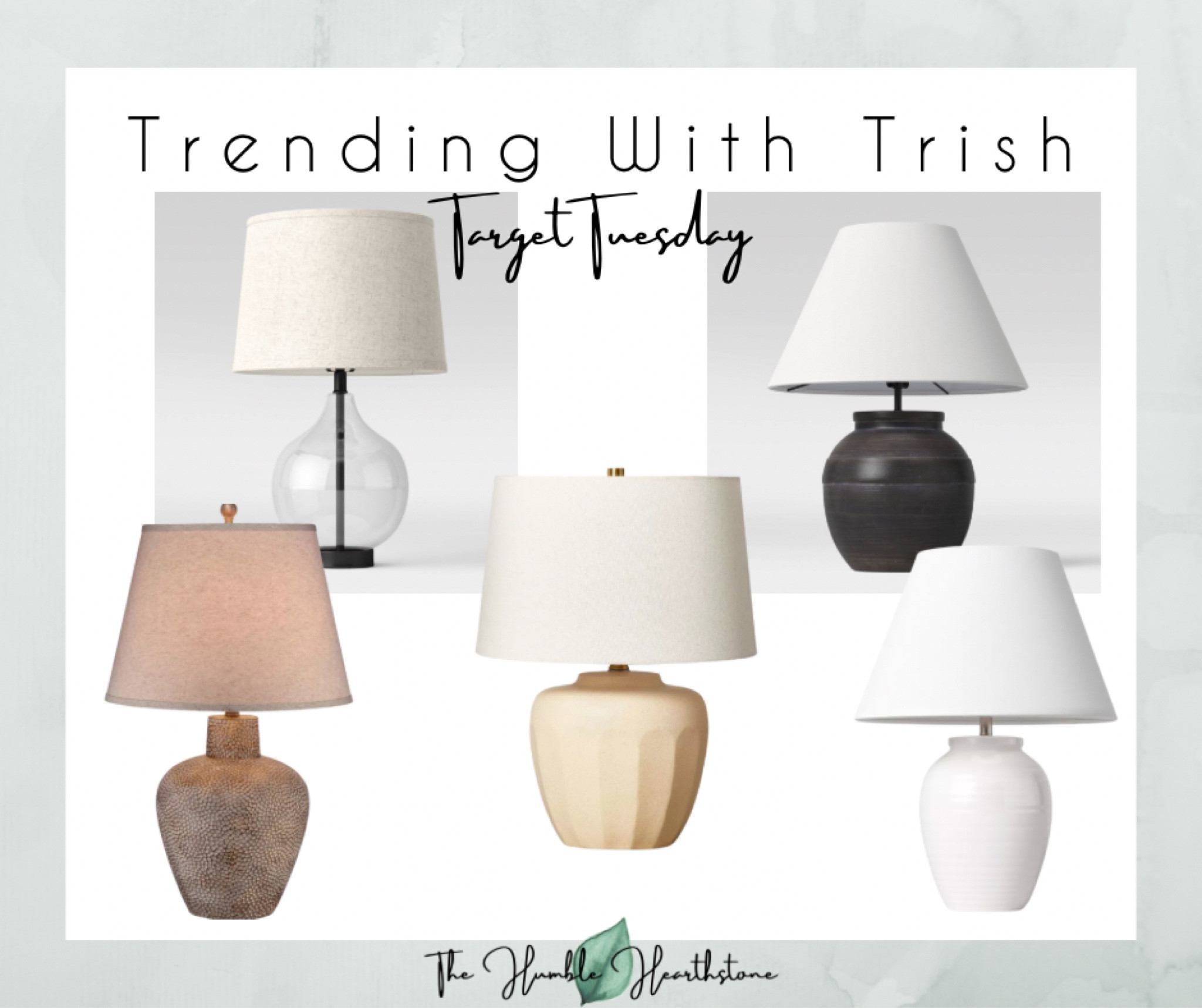 Attention, Target fans! This week's Trending with Trish is all about table lamps. Target has a vast selection of styles, colors, and sizes perfect for any taste and needs. From crystal to ceramic and glass bases, you'll find it all. The endless color choices for lamp shades from black to pink add the perfect finishing touch!

#tablelampshade #tablelamp #lamp #targettuesday #trendingwithtrish #targetfinds

#LTKhome #LTKunder50 #LTKunder100