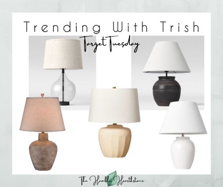 Attention, Target fans! This week's Trending with Trish is all about table lamps. Target has a vast selection of styles, colors, and sizes perfect for any taste and needs. From crystal to ceramic and glass bases, you'll find it all. The endless color choices for lamp shades from black to pink add the perfect finishing touch!

#tablelampshade #tablelamp #lamp #targettuesday #trendingwithtrish #targetfinds

#LTKhome #LTKunder50 #LTKunder100