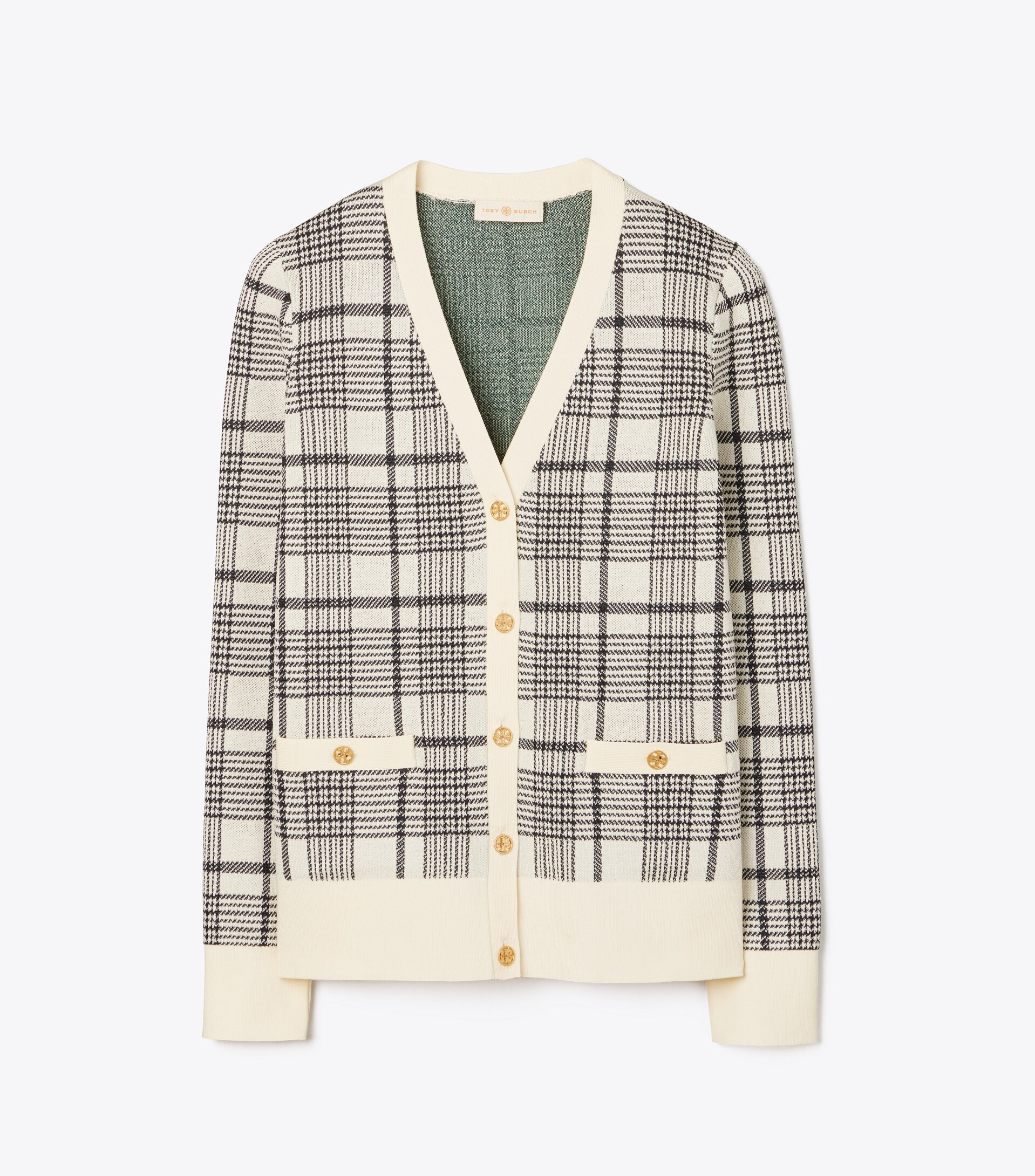 Plaid Madeline Cardigan | Tory Burch (US)