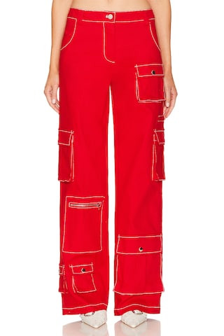 BY.DYLN Tyler Pants in Red from Revolve.com | Revolve Clothing (Global)