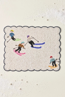 Beaded Ski Placemat | Anthropologie (US)