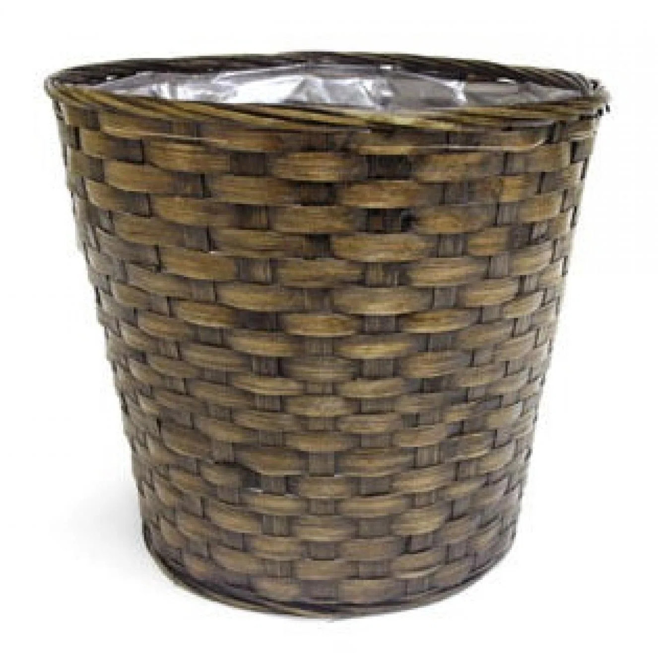 Basket Shaped Brown Woven Planter | Wayfair North America
