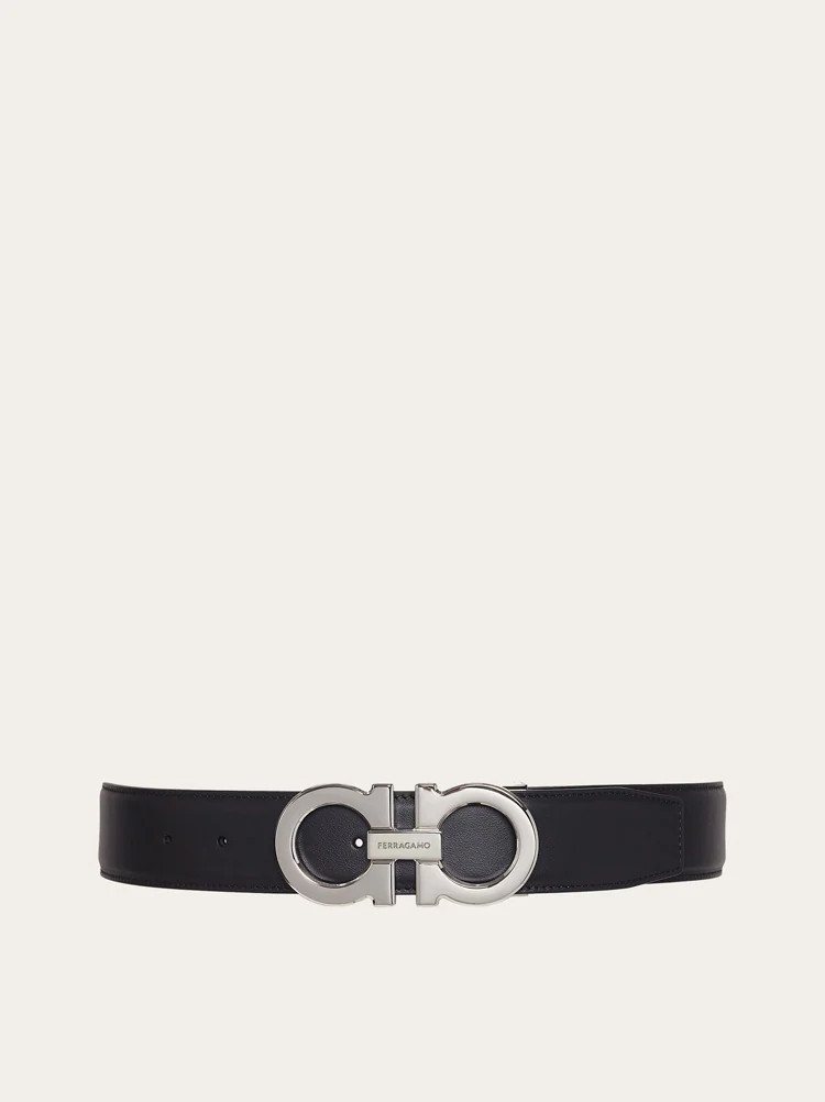 Reversible and adjustable Gancini belt | Ferragamo