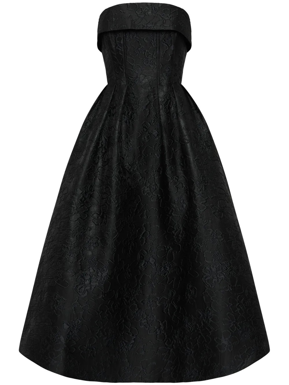 Rebecca Vallance Esther Midi Dress | Black | FARFETCH NZ | Farfetch Global