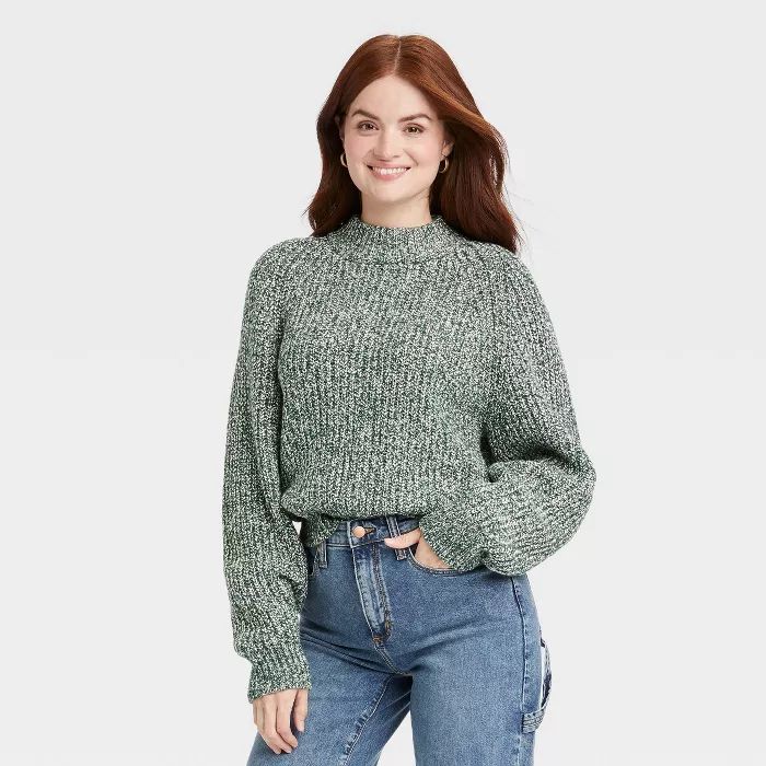 Women's Mock Turtleneck Pullover Sweater - Universal Thread™ | Target