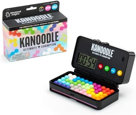 Educational Insights Kanoodle Ultimate Champion - 3D Brain Teaser Puzzle with Timer, Handheld Tra... | Amazon (US)