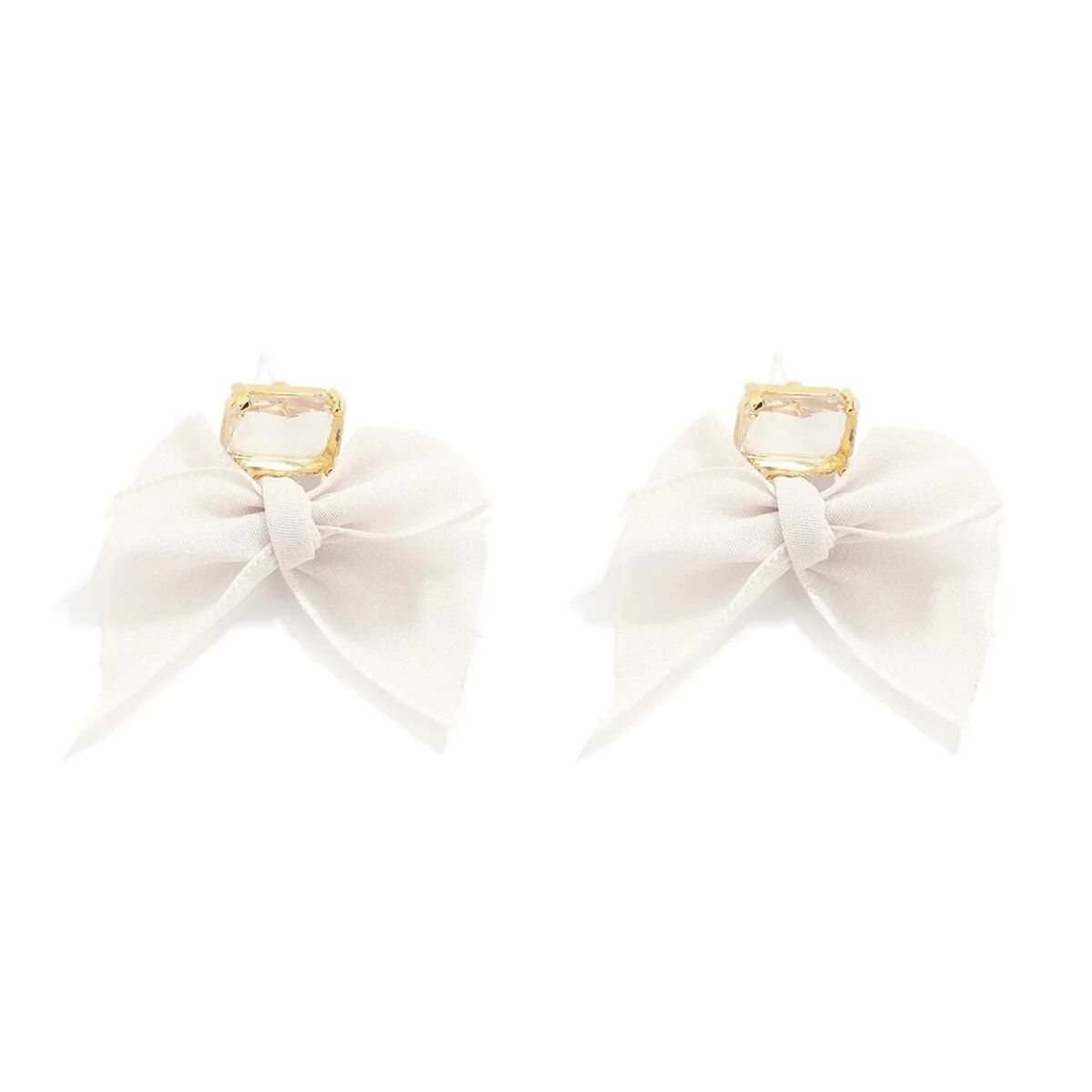 Crystal Ivory Bow Earrings | Sea Marie Designs