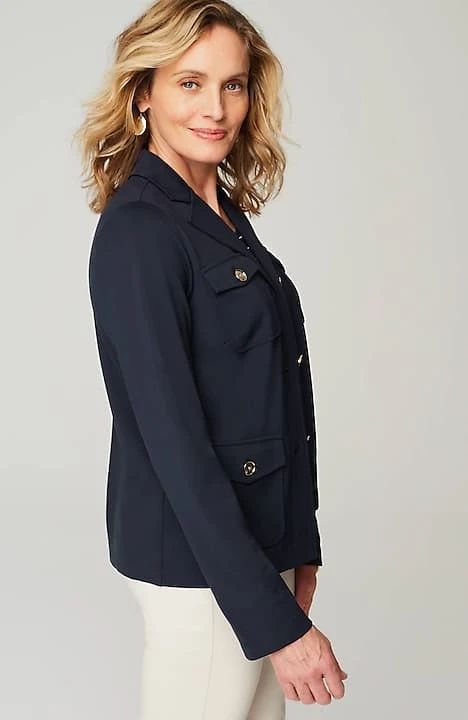 Wearever Button-Front Jacket | J. Jill