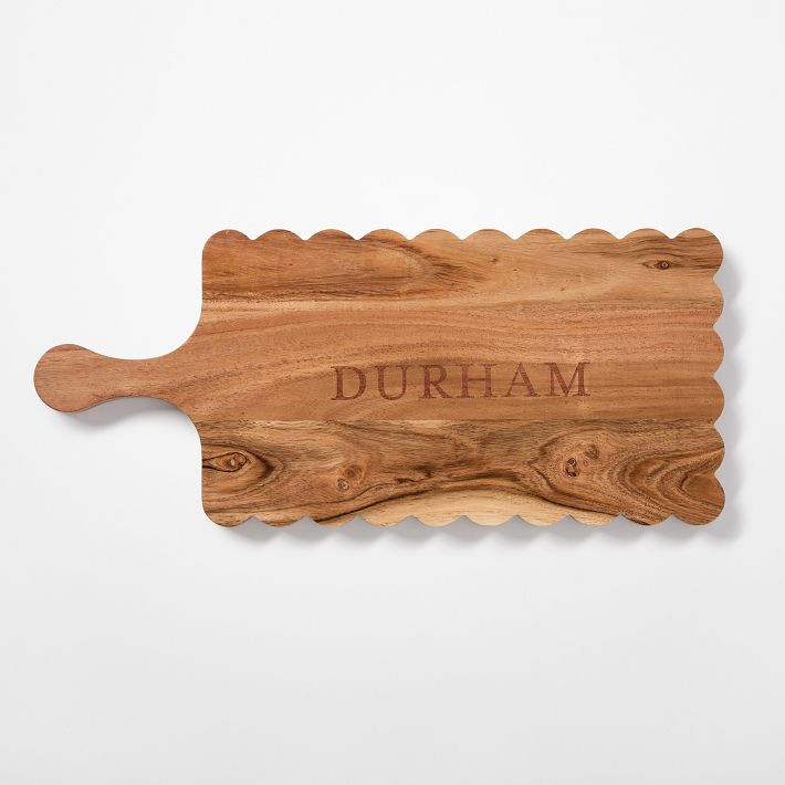 Scalloped Wood Cheese Board | Mark and Graham