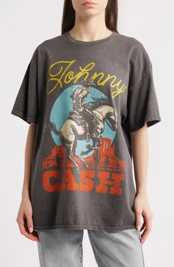 Merch Traffic Johnny Cash Rodeo Boyfriend Graphic T-Shirt | Nordstrom | Nordstrom