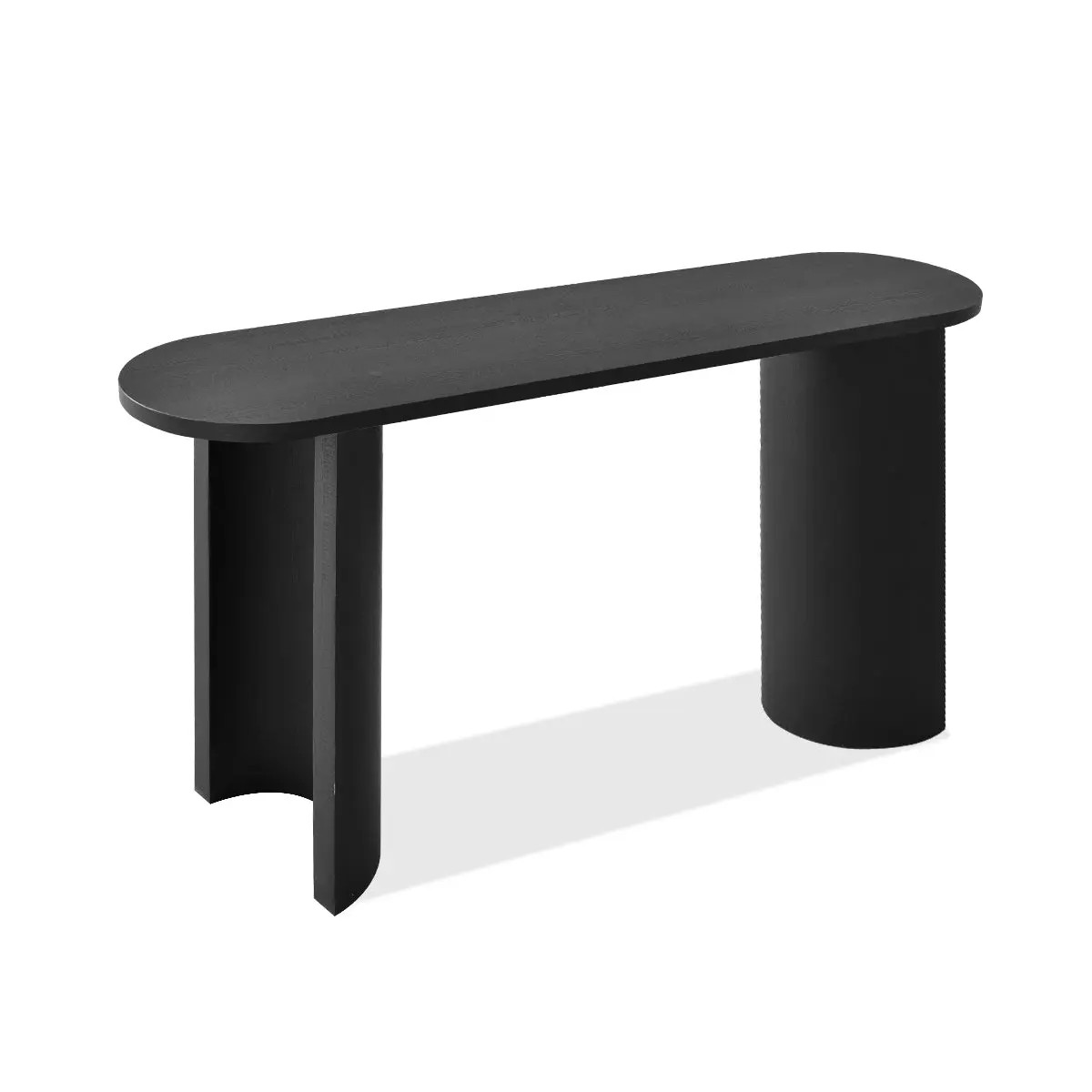 Dwen 60" Modern 2-Style Oval Console Table | Pop Maison