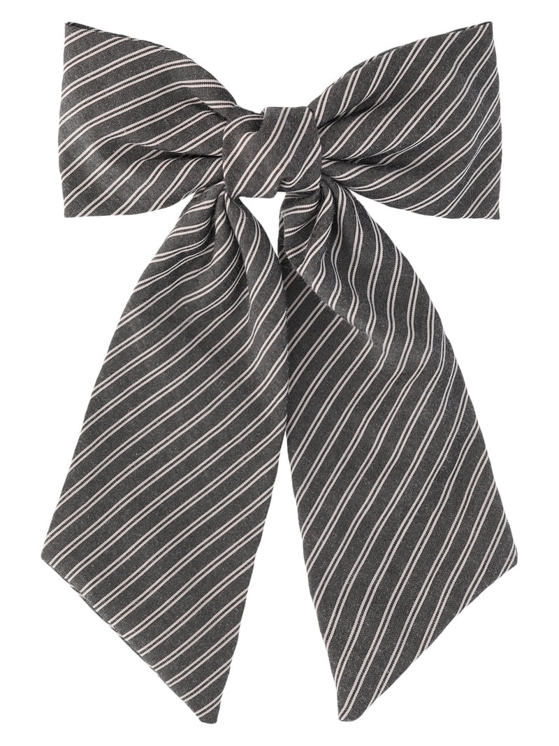 No Boundaries Large Stripe Hair Bow Barrette Clip, Women's | Walmart (US)