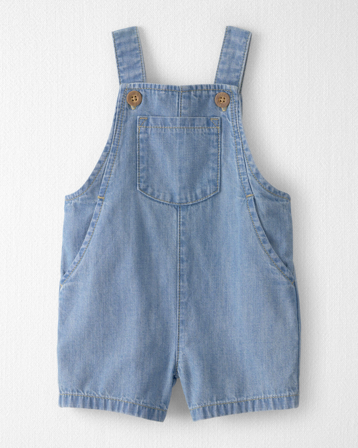 Baby Organic Cotton Chambray Shortall - Little Planet | Carter's | Carter's Inc