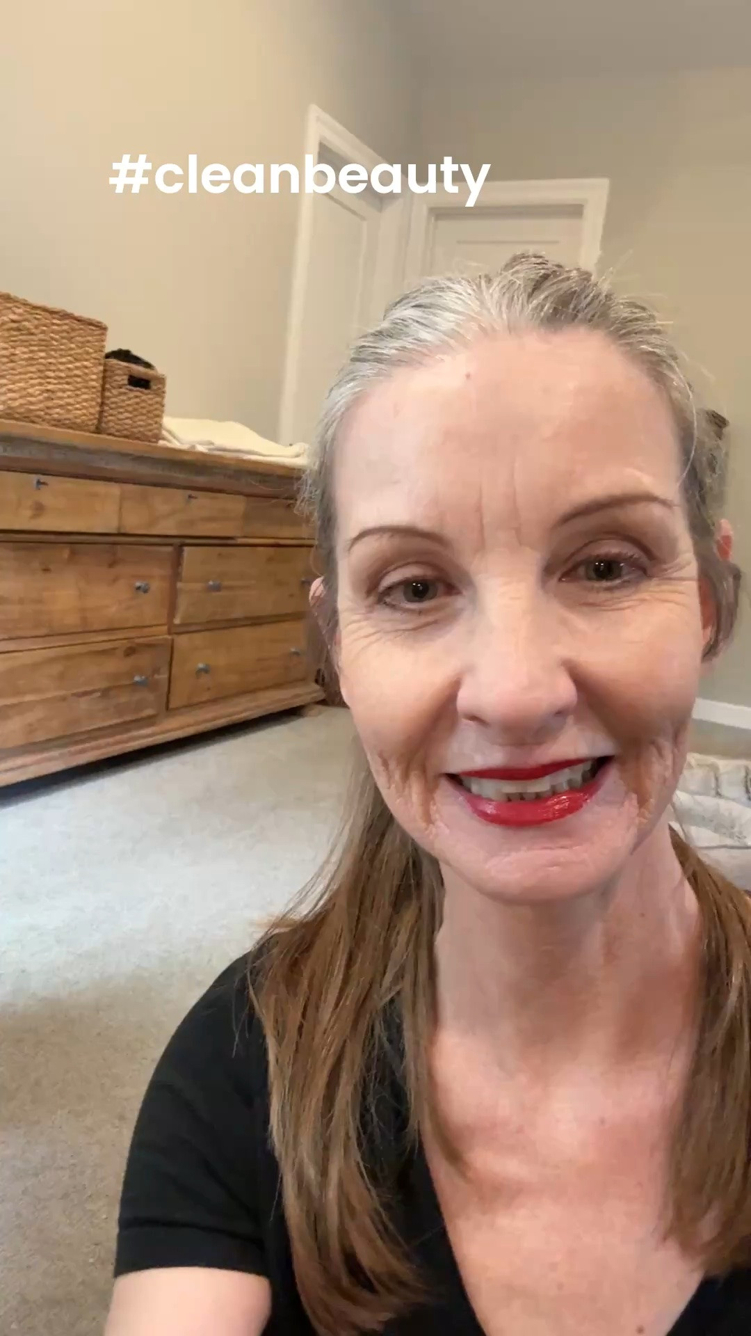Clean beauty, this is 60. #beautyover50 #beautyover60 #cleanbeauty #naturalbeautyproducts #makeup #redlipstick #cutedog 💄

#LTKOver40 #LTKBeauty #LTKgrwm