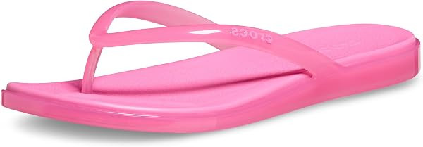 Crocs Women's Miami Round Toe Flip Flops | Flexible Straps | 360 Degree Comfort | Croslite Foam F... | Amazon (US)