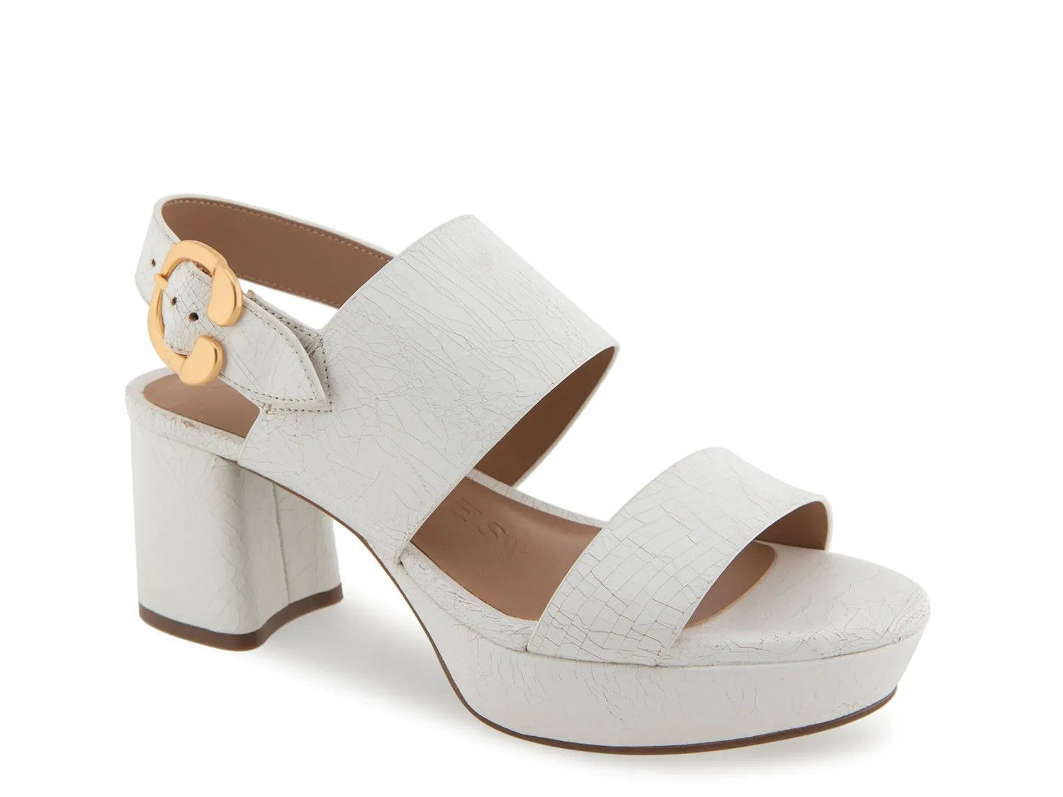 Aerosoles Camera Platform Sandal | Women's | White | Size 7 | Heels | Sandals | Slingback | DSW