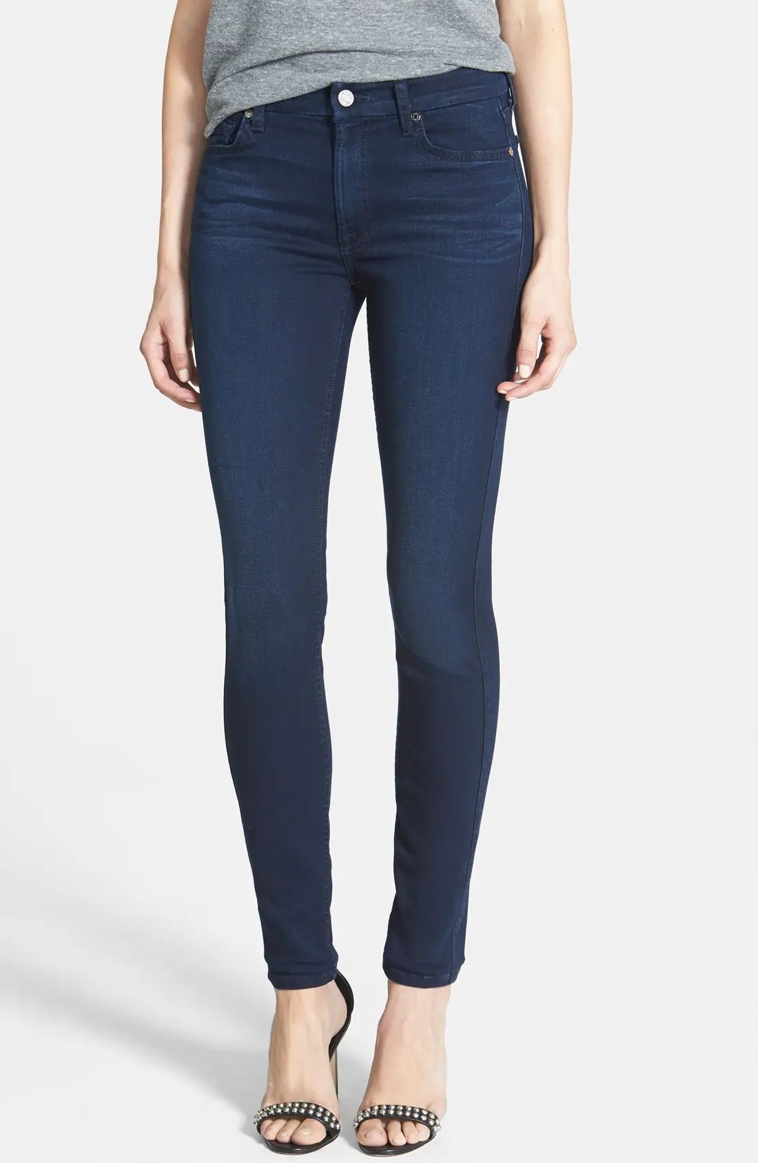 'Slim Illusion Luxe' Mid Rise Skinny Jeans | Nordstrom