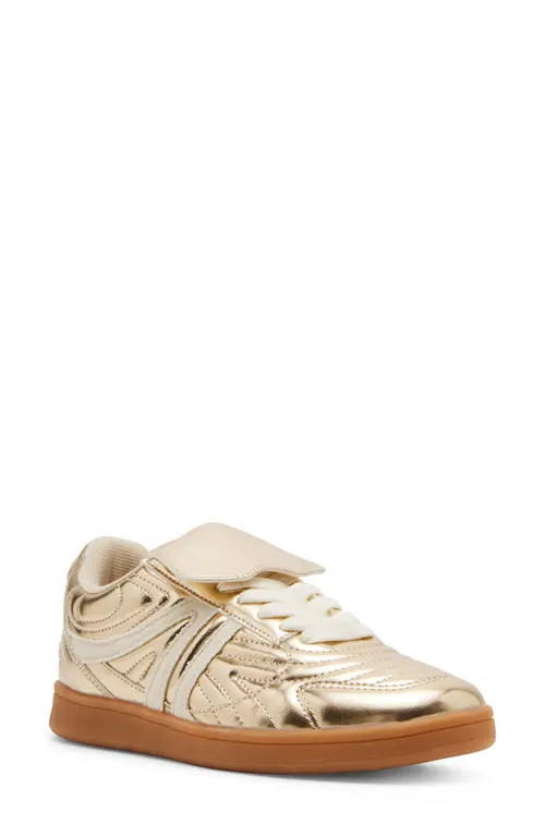 Steve Madden Madrid Low Top Sneaker in Gold at Nordstrom, Size 6 | Nordstrom