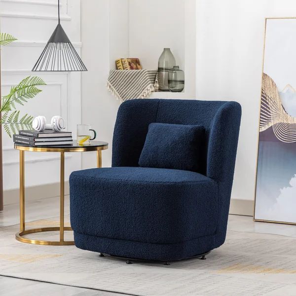 Prattsburgh Upholstered Swivel Barrel Chair | Wayfair North America