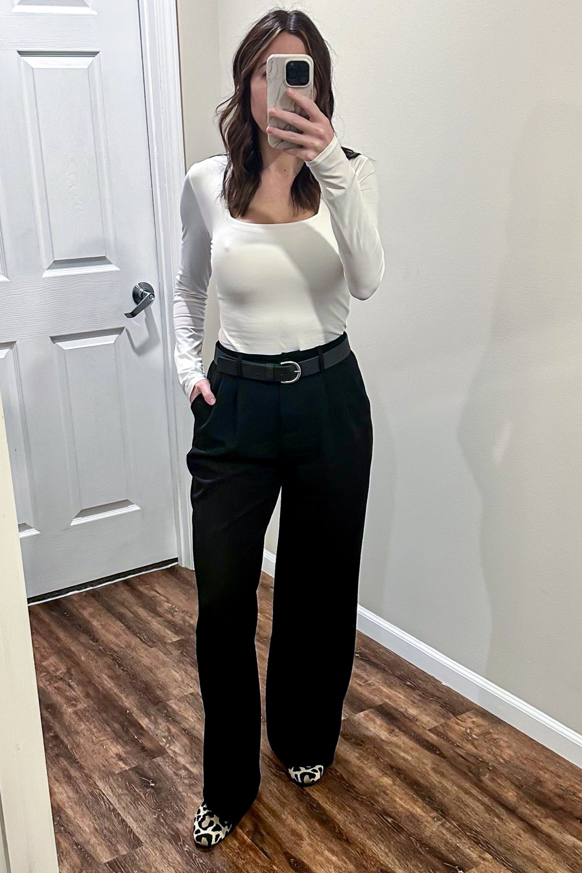#amazon outfit  top medium (fits better than the small) pants black thick-small long size  quality like the Abercrombie Sloane  Rothy’s shoes size .5 up 

For reference I’m 5’3 130 lbs normally size s/26 

#amazon #workwear #sloane

#LTKworkwear #LTKfindsunder50 #LTKfindsunder100