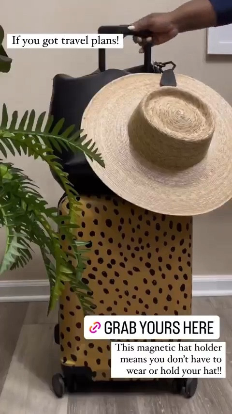 This is one of those small things that makes a big difference. It clips on, holds your hat in place, and keeps everything looking good while you’re on the go. Perfect for beach trips, vacations, or weekend getaways. Maintains shape + keeps your look intact. #travelessentials #ltkfind #packingtips #travelgear #vacationmusthaves #amazontravelfinds #travelorganized #stylehack #travelideas #musthave

#LTKSeasonal #LTKTravel #LTKdayinmylife