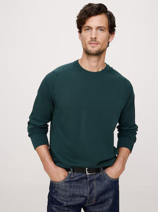 Slub Double-Knit Crew-Neck T-ShirtSlub Double-Knit Crew-Neck T-Shirt$70.00Image of 5 stars, 4.79 ... | Banana Republic (US)