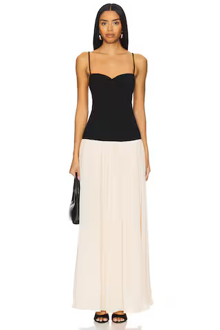 Rian Gown in Black & Cream | Revolve Clothing (Global)
