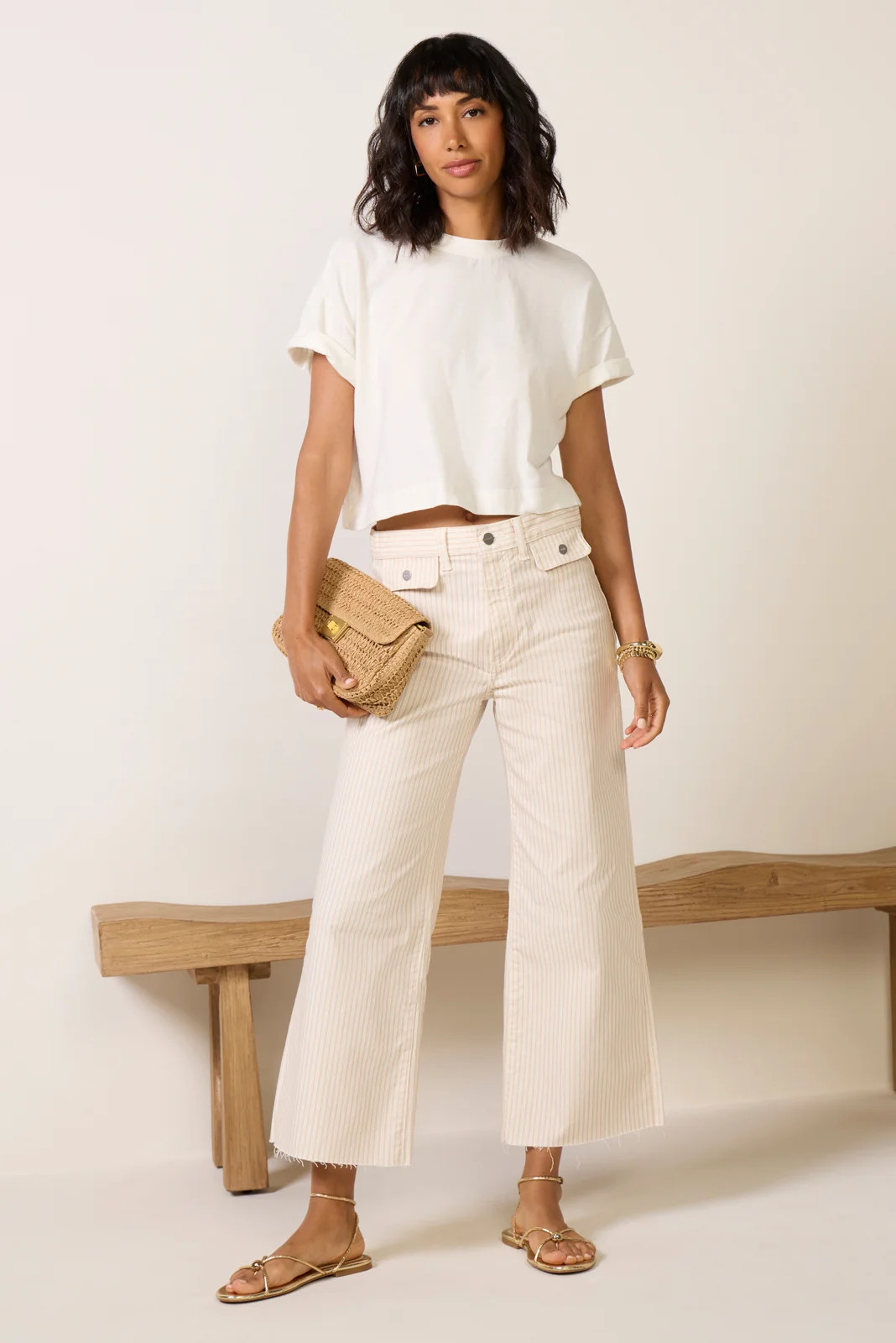 Anessa Stripe Wide Leg | Evereve