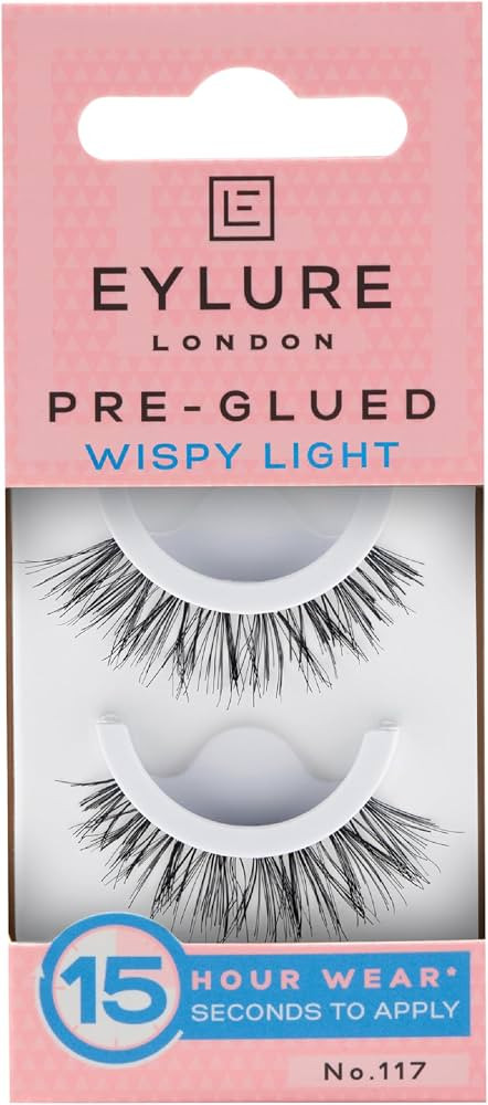 Eylure Pre-Glued Wispy Light Texture No. 117 Eyelashes, 1 Pair | Amazon (US)