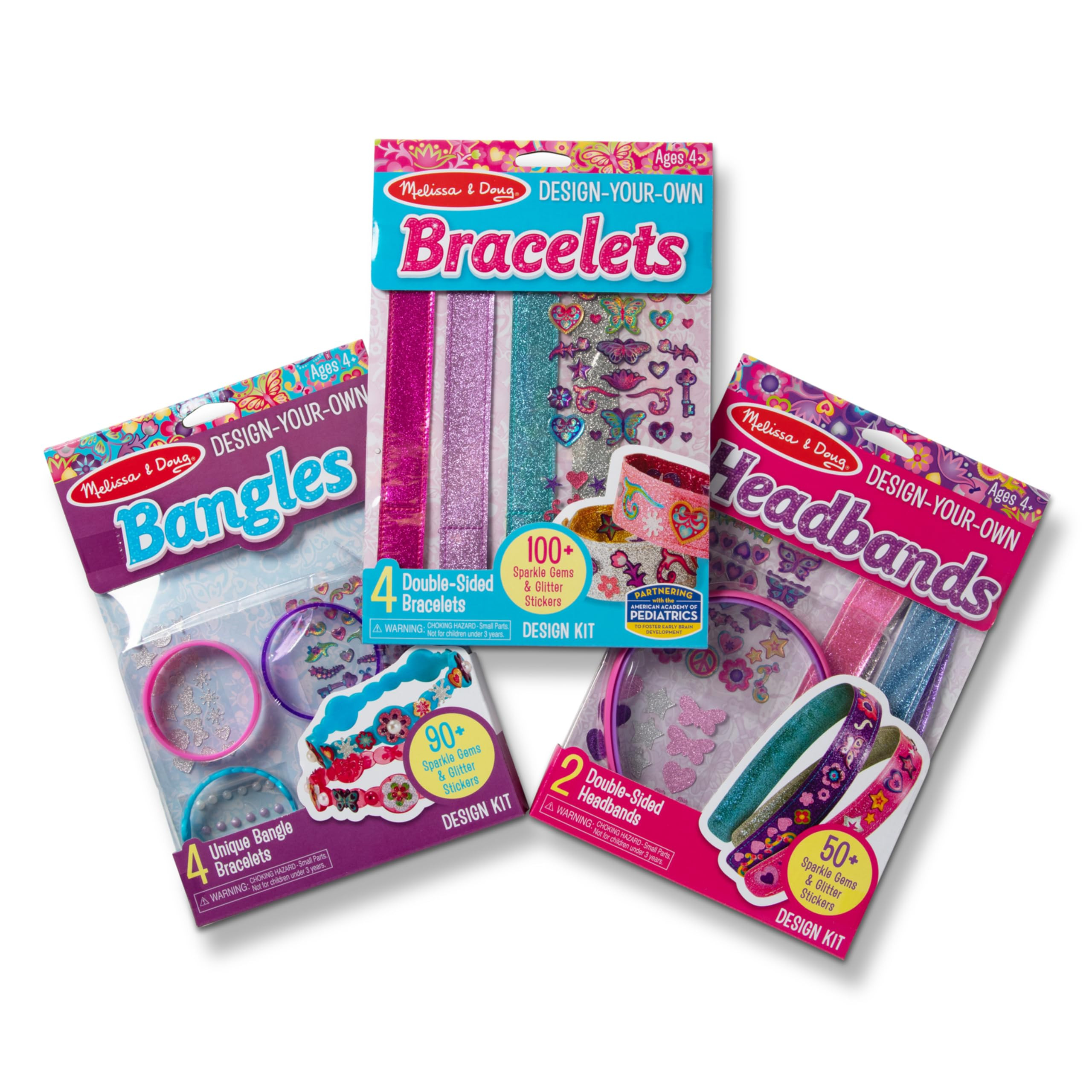 Melissa & Doug Design-Your-Own Jewelry-Making Kits - Bangles, Headbands, and Bracelets DIY Jewelr... | Amazon (US)