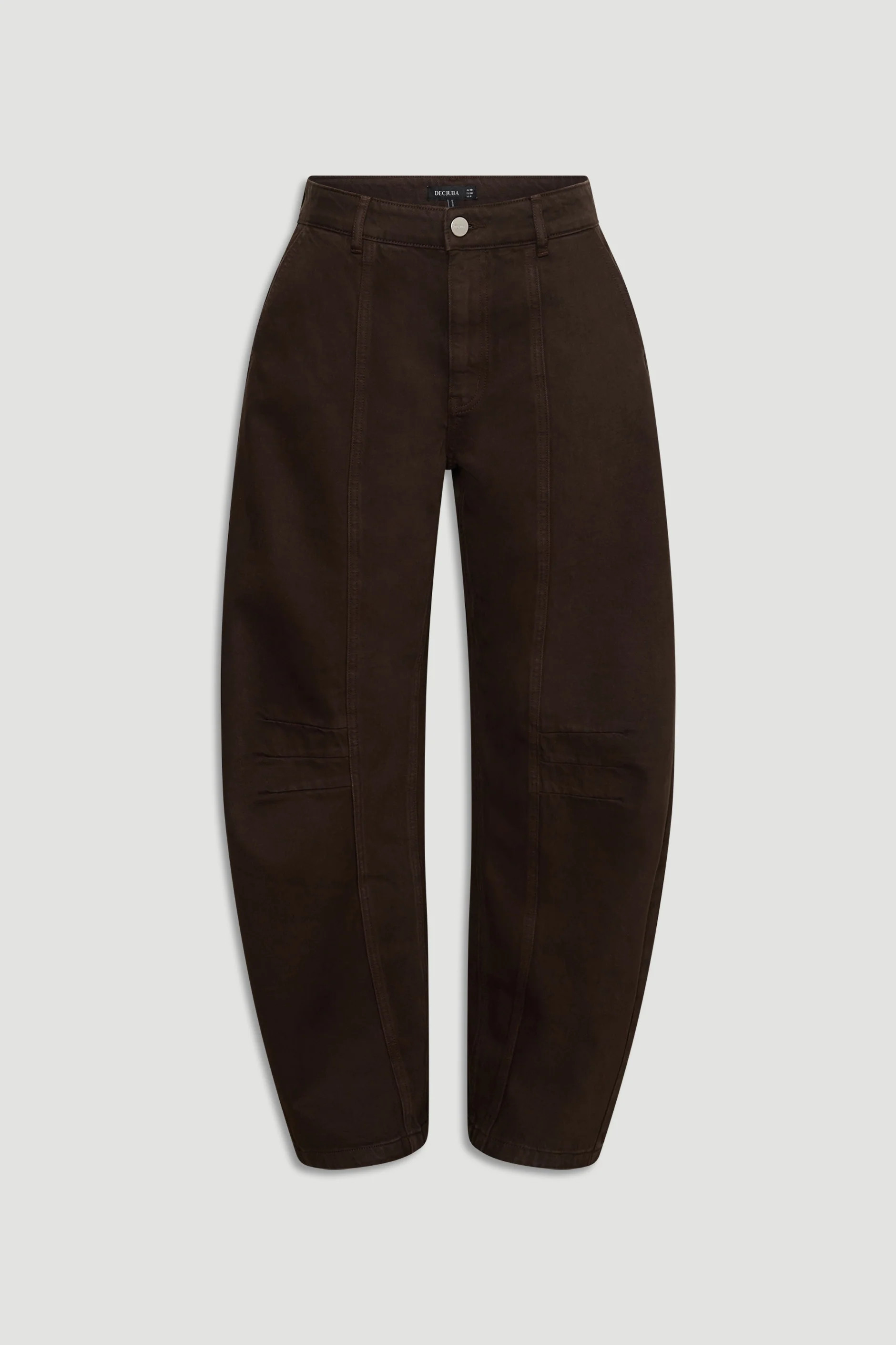 Amaya Barrel Jean - Truffle Brown | DECJUBA