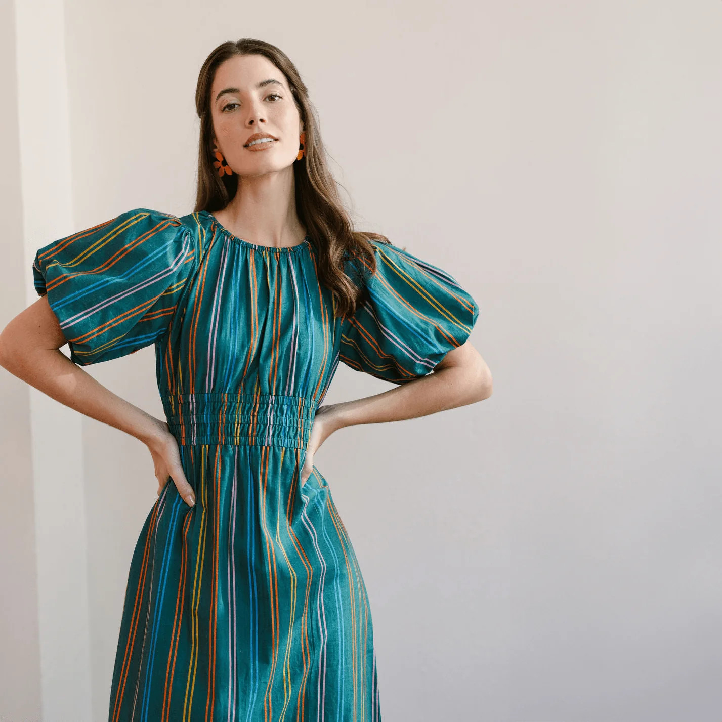 Puerto Stripe Jardin Dress | Sunshine Tienda