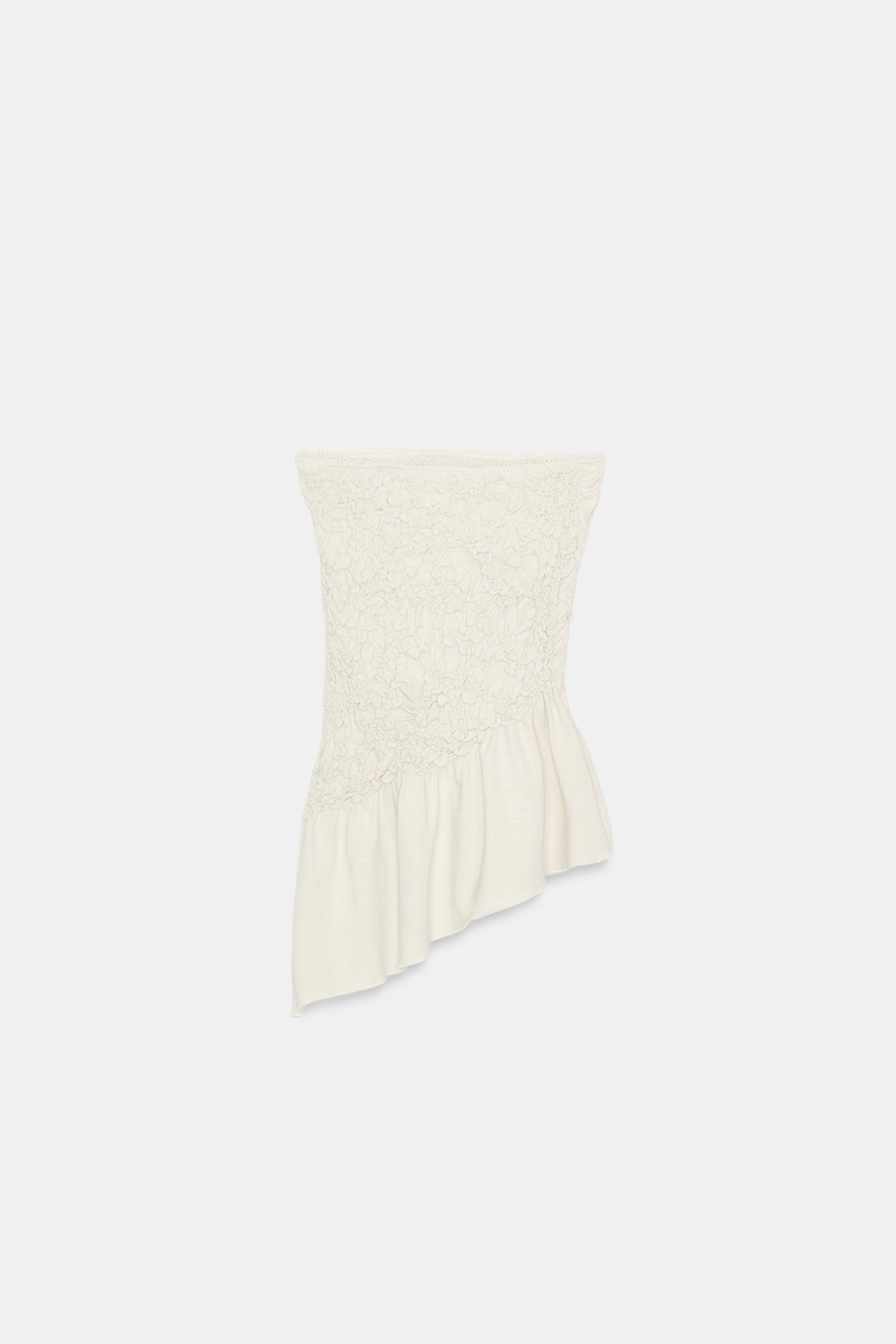 ASYMMETRIC BANDEAU TOP | Zara UK