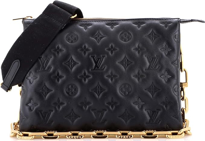 Amazon.com: Louis Vuitton, Pre-Loved Coussin Bag Monogram Embossed Lambskin PM, Black : Amazon Lu... | Amazon (US)
