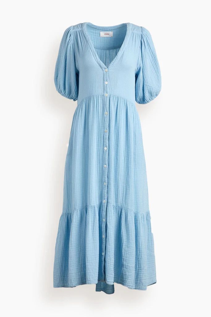 Lennox Dress in Cyprus Blue | Hampden Clothing