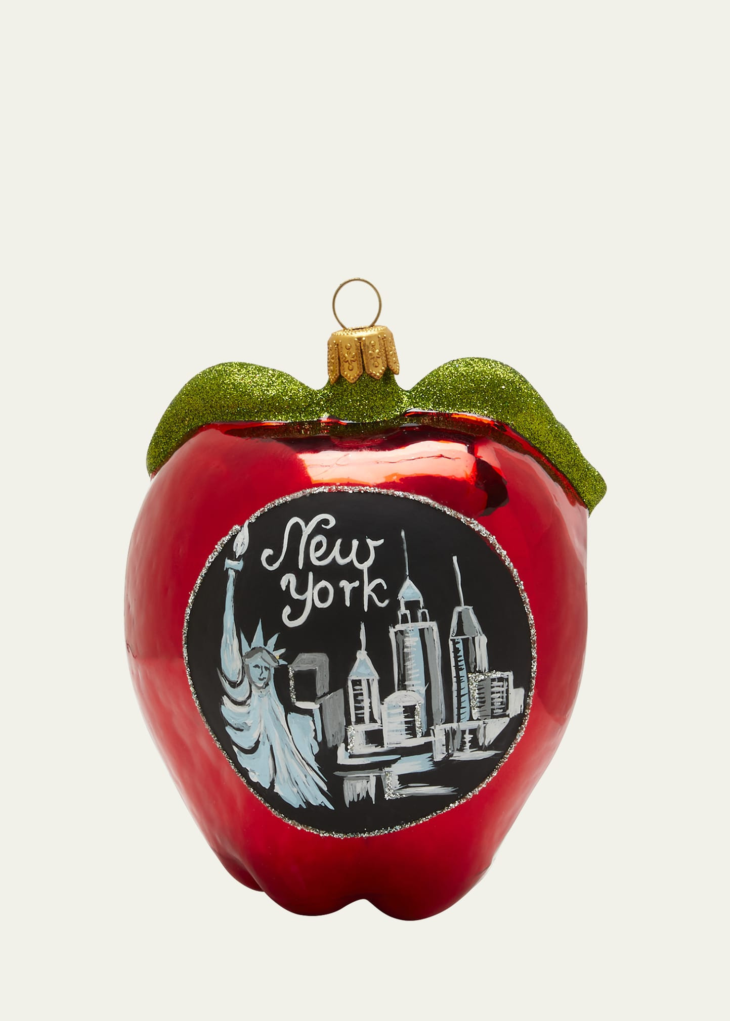 Bergdorf Goodman NY Apple Christmas Ornament | Bergdorf Goodman