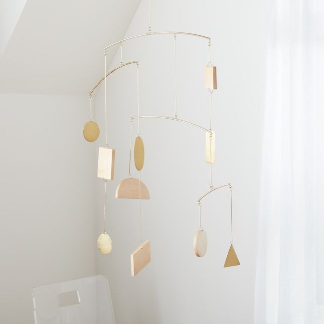 Simple Shapes Geometric Baby Mobile | Crate & Barrel