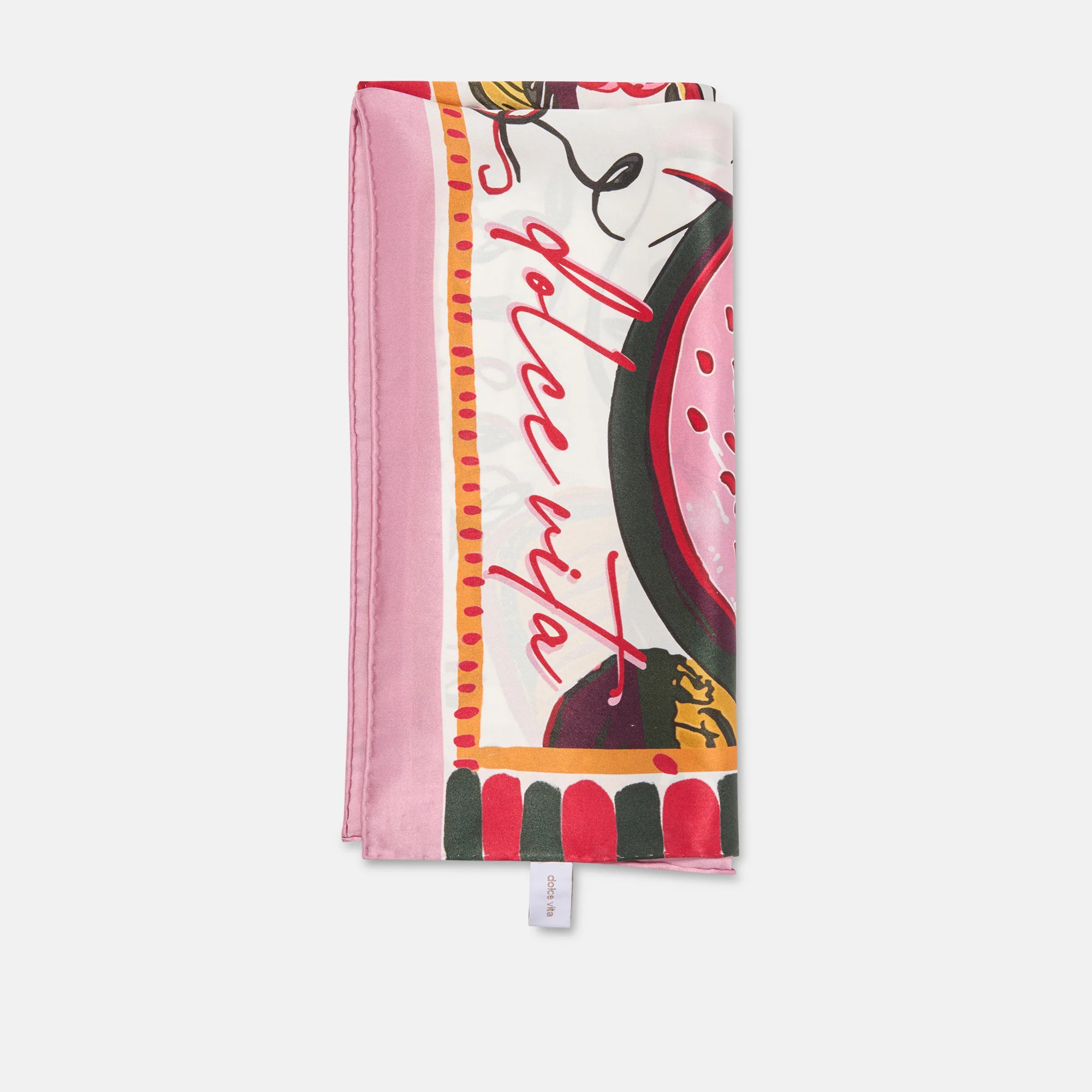 Fruit Scarf Pink Multi | DolceVita.com
