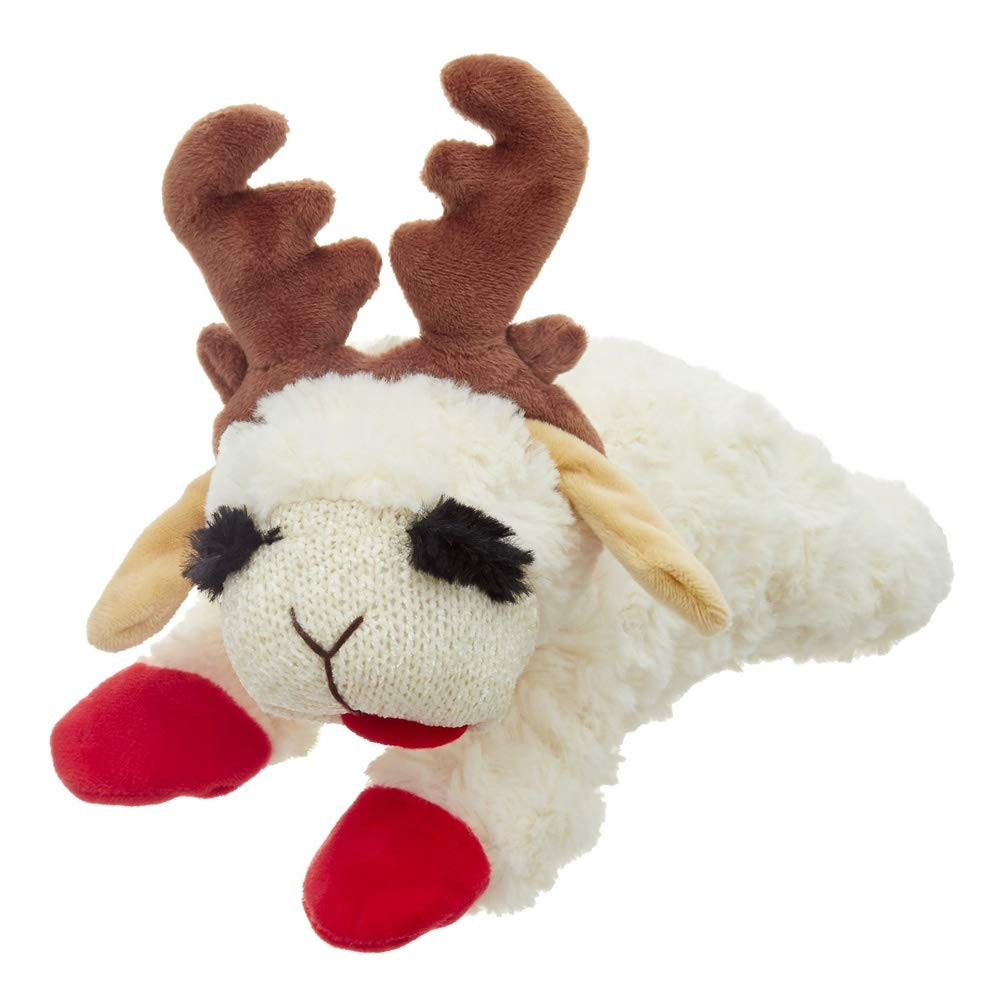 Multipet Holiday Lambchop with Antlers, 6 in, White | Amazon (US)