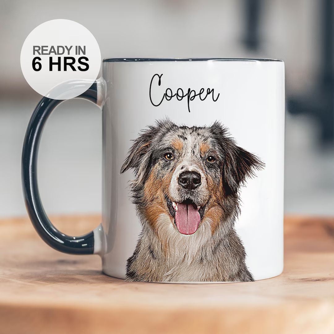 Custom Mug From Photo, Pet Lover Gift, Gift for Coffee Lovers, Pet Coffee Mug, Dog Dad Gift, Cat ... | Etsy (US)
