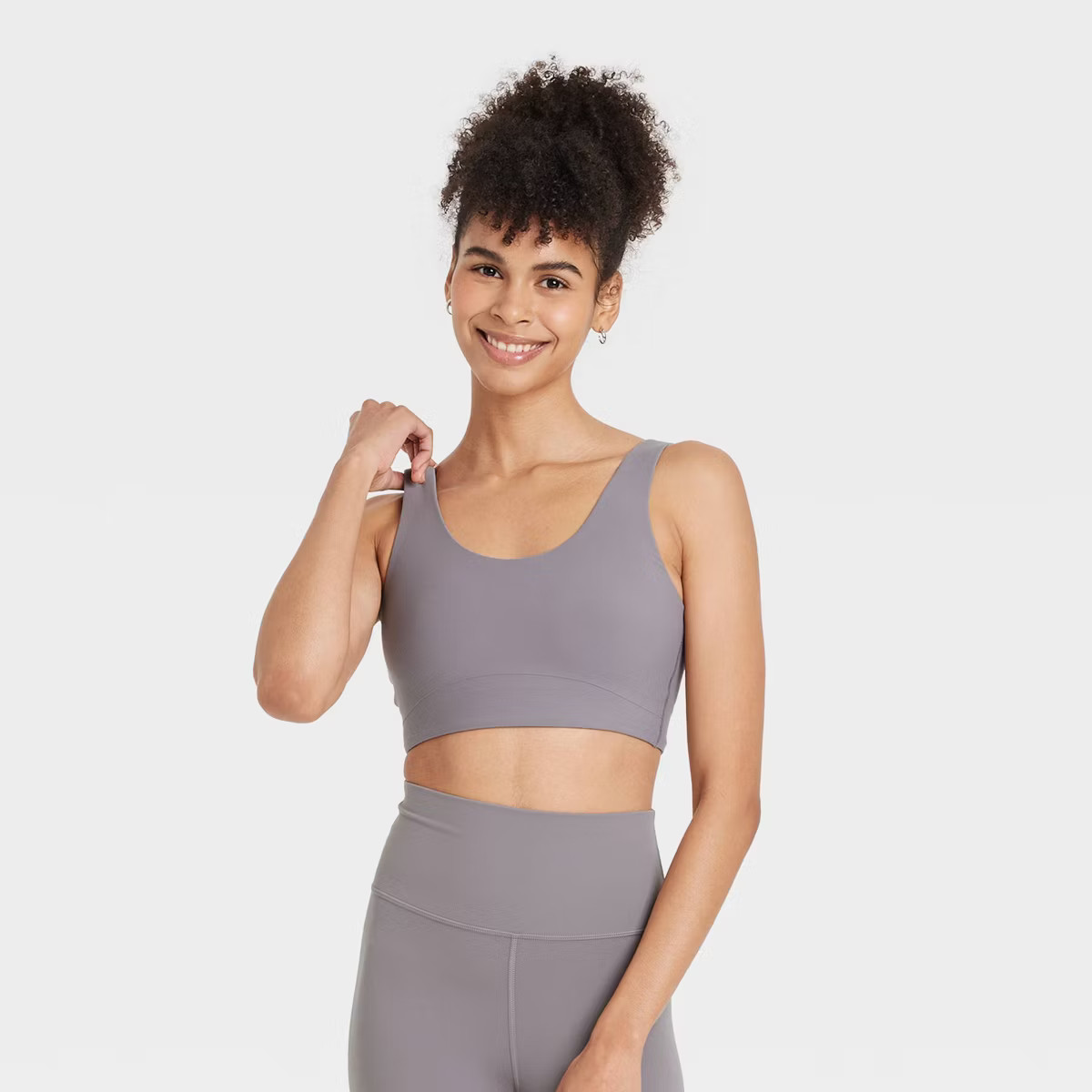 Women's Everyday Soft Medium Support Longline Sports Bra - All In Motion™ | Target