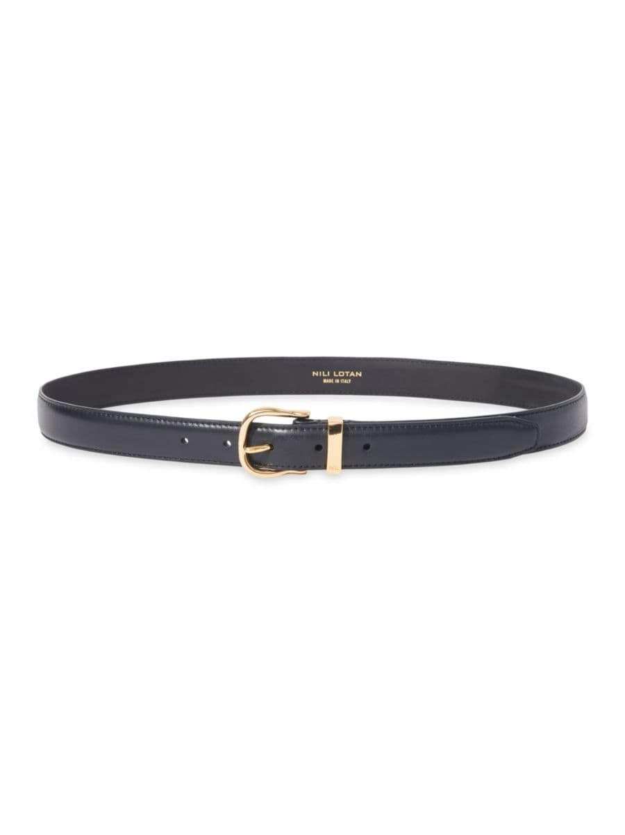 Louise Slim Leather Belt | Saks Fifth Avenue