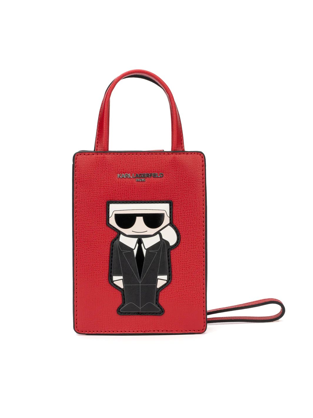 Karl Lagerfeld Paris Karl Character Tote Satchel in Crimson Lord & Taylor | Lord & Taylor