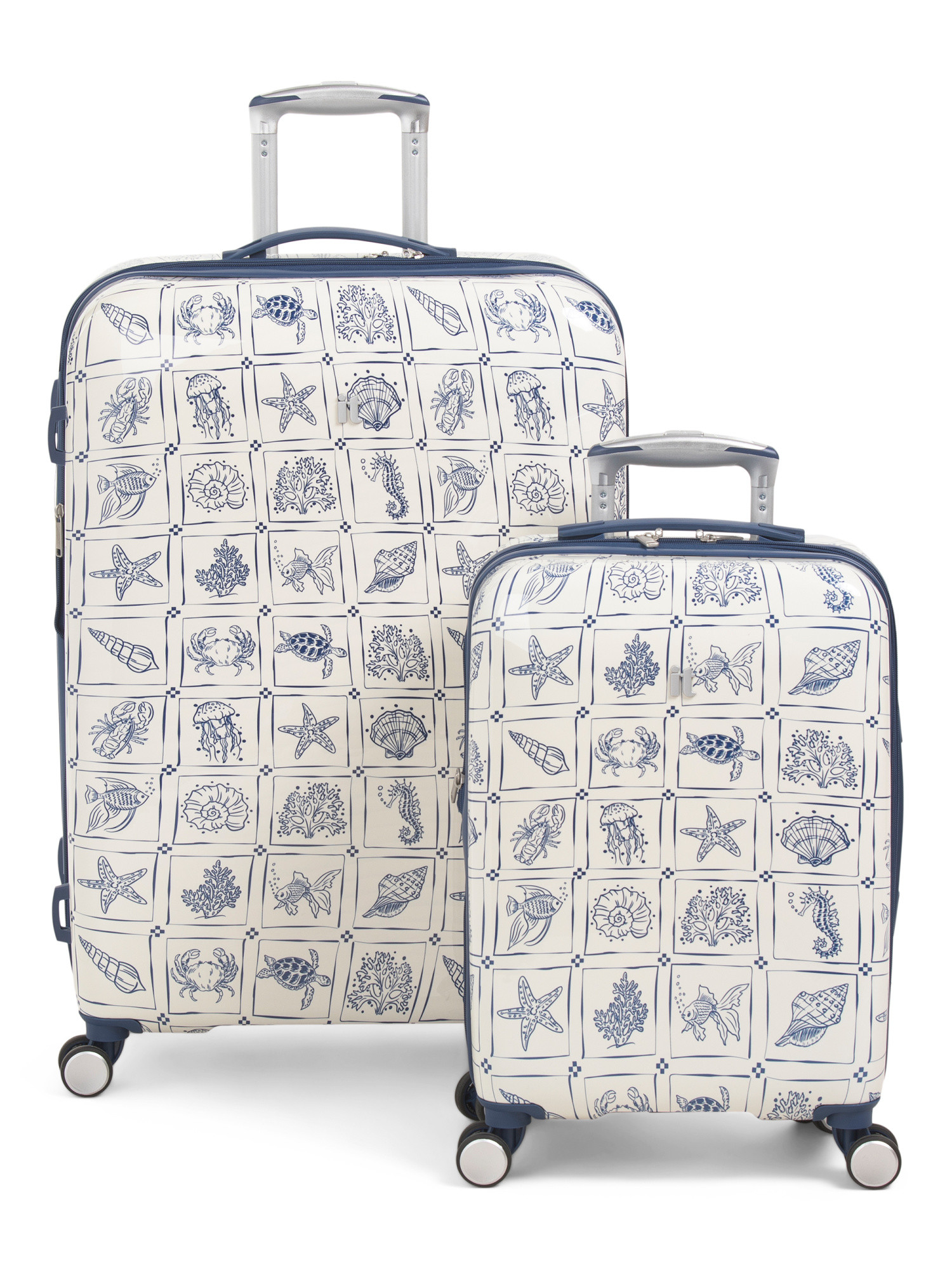 Sealife Stamps Hardside Carry-on And Spinner Luggage Collection | TJ Maxx