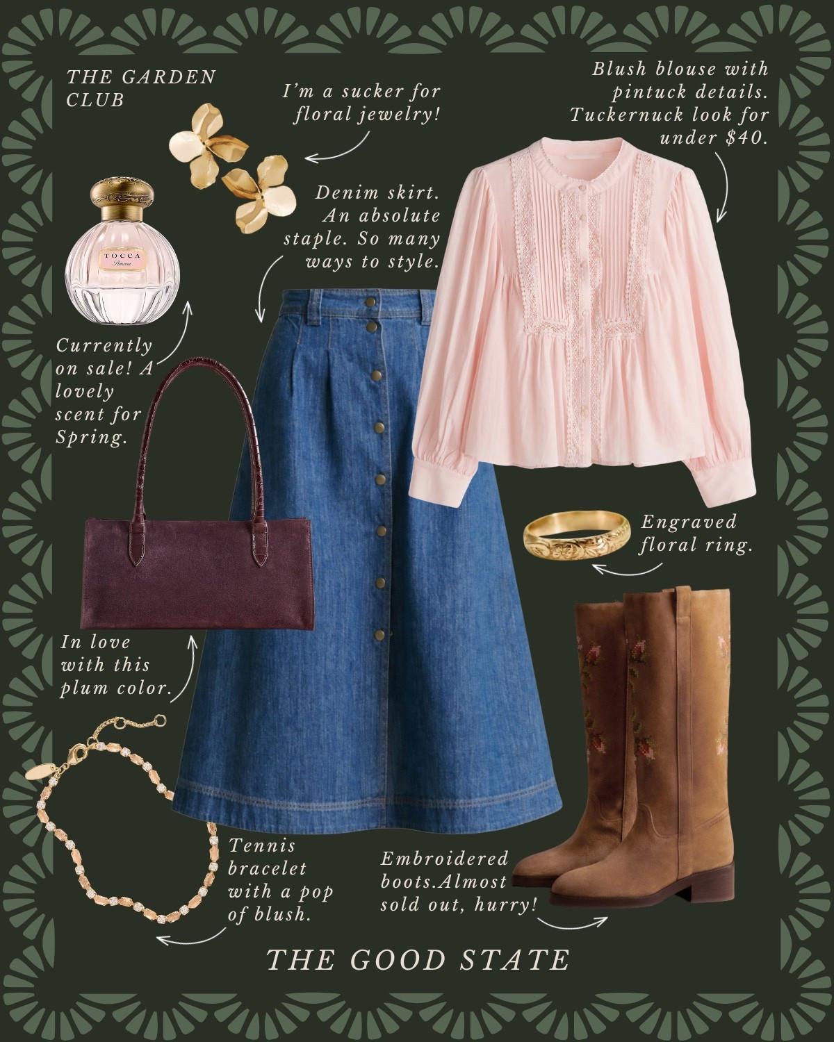 This collection is for the garden girlies who find joy in being outside—rain or shine. For the ladies and who have all the old Martha Stewart magazines and who love layering denim on denim like we did in the 90s. This is for the barn jacket lovers, neck scarf wearers and those who own all things floral. This is for the early risers and for the ladies gathered around the table with good friends and good wine. This collection is for the ladies giving gardening a try for the first time or those tending to the same garden they have poured their heart and soul into for years. For those cultivating the soil of their hearts and homes too. For the girlies who love earth tones and pops of colors too🌻

#LTKootd #LTKActive #LTKSaleAlert