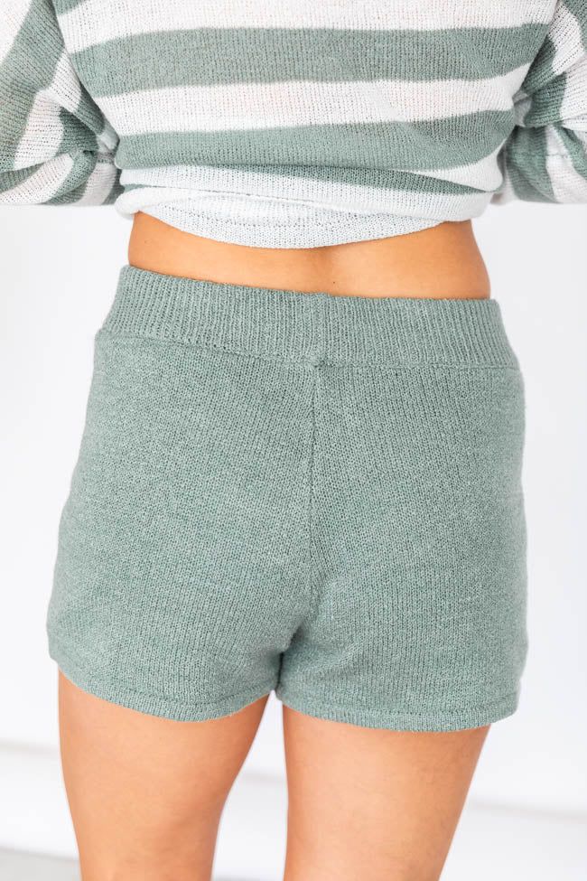 Valley Dance Mint Knit Shorts FINAL SALE | The Pink Lily Boutique